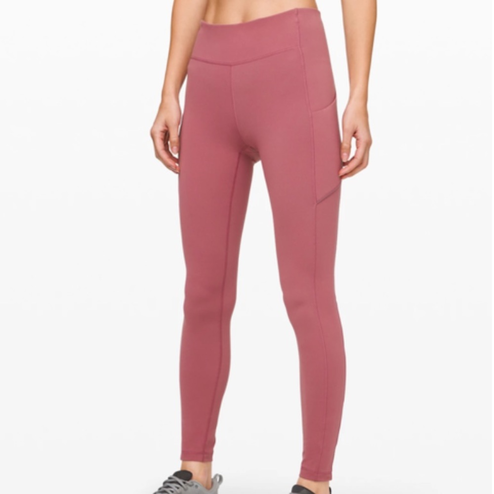 Pink Yoga Pants with Pockets